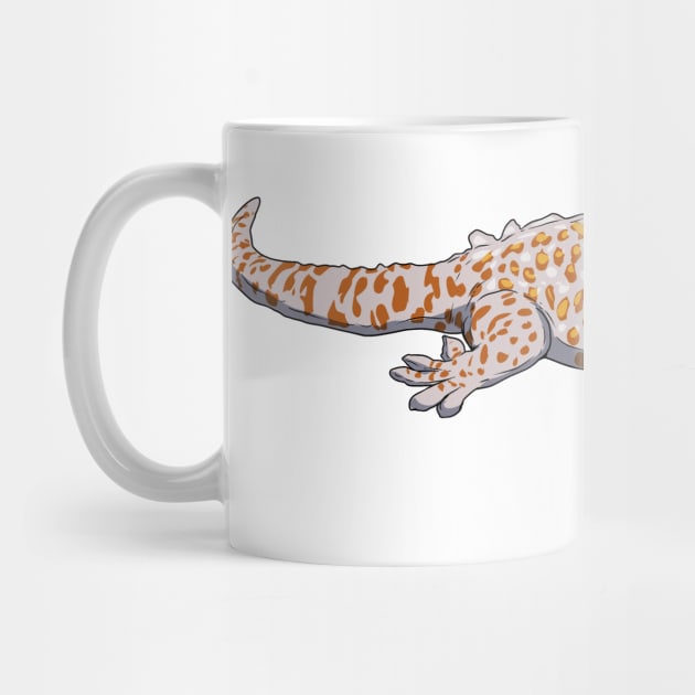 Drawing - Tokay gecko by Modern Medieval Design